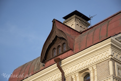 Рыбинский музей-заповедник, крыша, весна 2024 г.