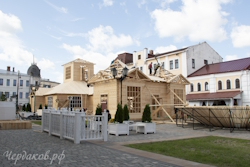 Подготовка к съемкам фильма &laquo;Кулачный&raquo; на Красной площади, лето 2023 г.