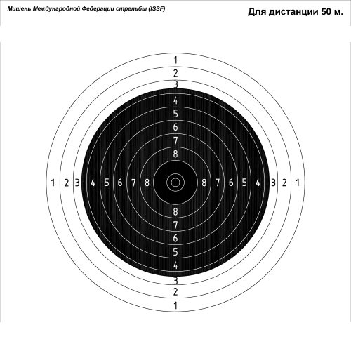 Мишень винтовки, 50 м